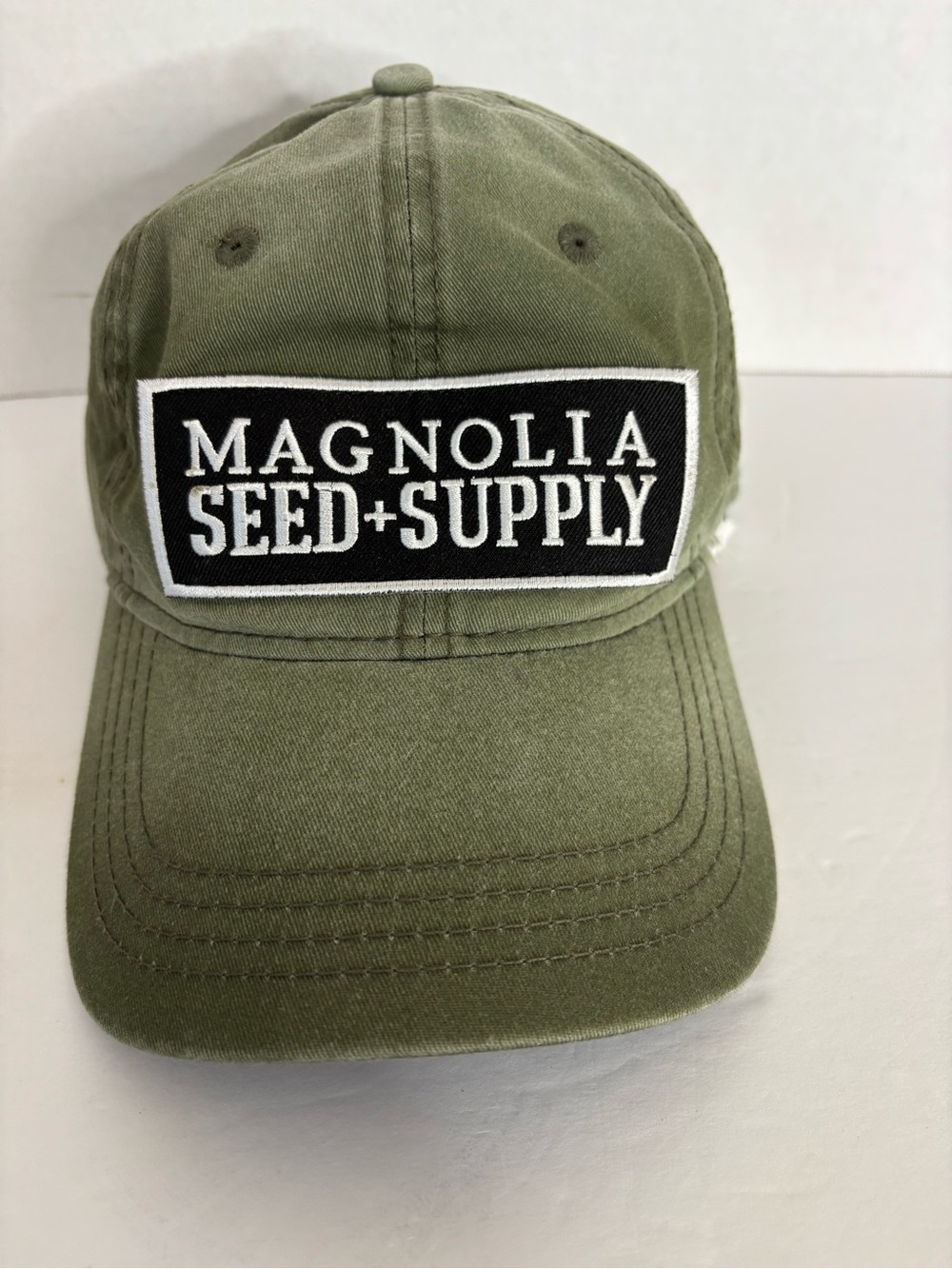 DC Olive Green Cotton Cap with Logo Patch
